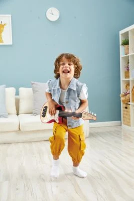 HAPE Elektrische Lern-Ukulele, Rot 2 HAPE Elektrische Lern-Ukulele, Rot – Bild 2