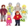 HAPE Puppenhauszubehör Holzbiegepuppen Familie