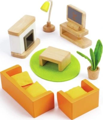 HAPE Vier-Jahreszeiten-Haus Zubehör Wohnzimmer 3 HAPE Vier-Jahreszeiten-Haus Zubehör Wohnzimmer – Bild 3