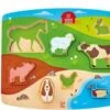 HAPE Steckpuzzle Bauernhoftiere