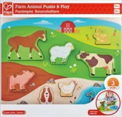 HAPE Steckpuzzle Bauernhoftiere -Hape Verkaufsgeschäft 7234417 04