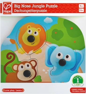 HAPE Knopfpuzzle Dschungeltiere 2 HAPE Knopfpuzzle Dschungeltiere – Bild 2