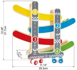 Hape E0438 Flickflack-Rennbahn, Inkl. DREI Autos, Autorennbahn Aus Holz, Ab 18 Monate -Hape Verkaufsgeschäft hape e0438 flickflack rennbahn inkl drei autos autorennbahn aus holz ab 18 monate 3