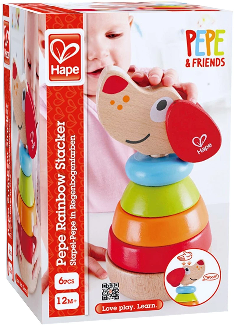 Hape E0448 Stapelhund Pepe Spielzeug 2 Hape E0448 Stapelhund Pepe Spielzeug – Bild 2