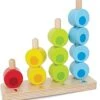 Hape E0504 E0504-Zähl-und Steckspiel, Lernspielzeug, Ab 12 Monaten, Mehrfarbig