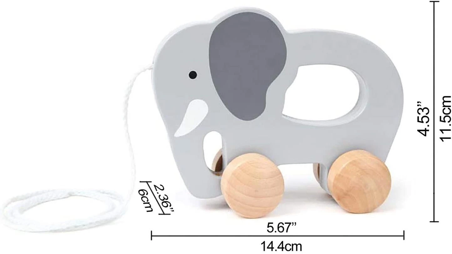 Hape E0908A - Nachziehtier Elefant 2 Hape E0908A - Nachziehtier Elefant – Bild 2