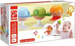 Hape Saugknopf Rasselset | Drei Wassertiere Mit Beißringelementen | Lernspielzeug-Set Für Babys -Hape Verkaufsgeschäft hape saugknopf rasselset drei wassertiere mit beissringelementen lernspielzeug set fuer babys 3